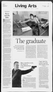 Boston Globe page 17, May 8, 2006